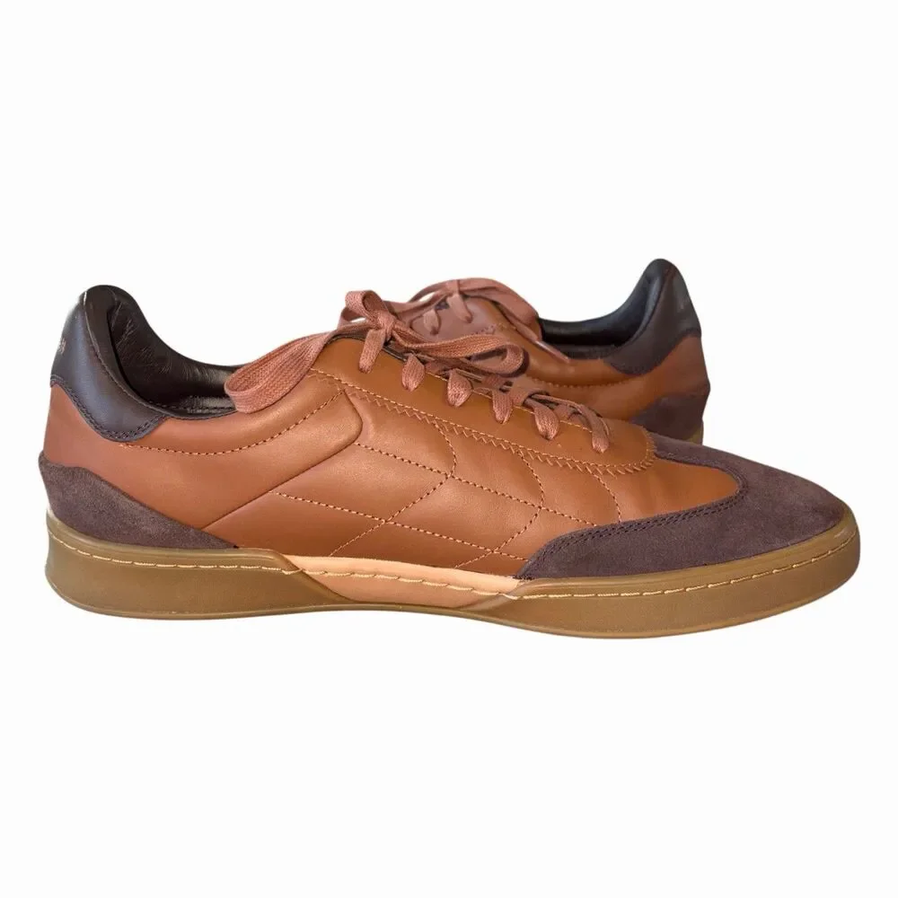 Cole Haan GrandPro Breakaway Men Size 12M Tan Madeira Gum Leather Sneakers